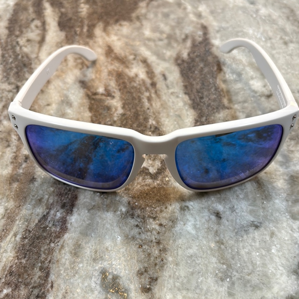 Oakley White and Blue Sunglasses
